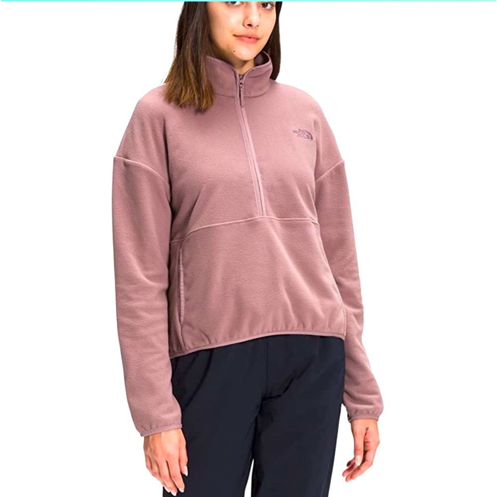 Sold out twilight mauve TKA glacier half zip sweater. Super light.